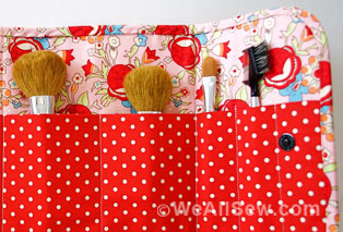 DIY Cosmetic Brush Case Tutorial