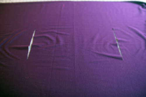 Chic Wrap - cut armhole slits