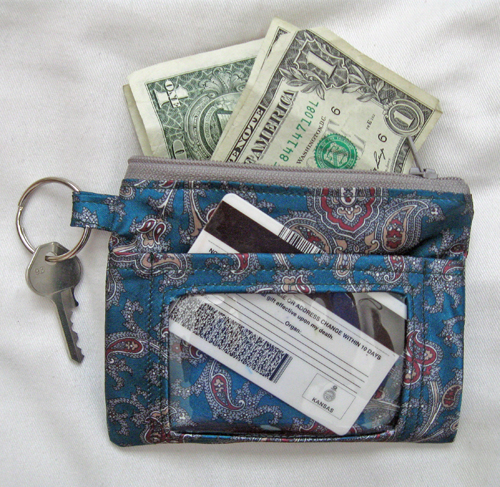 DIY Recyled Ties ID Case
