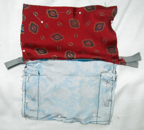 fold right sides together