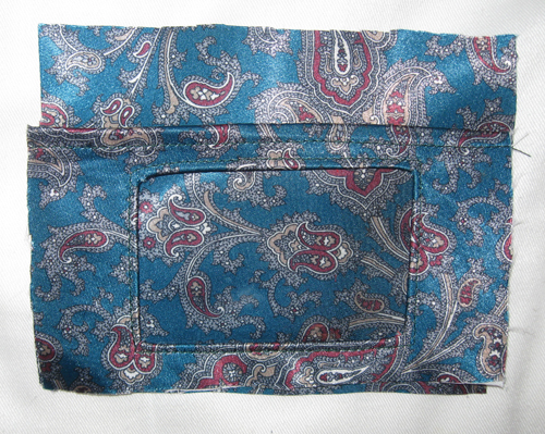 baste pocket in place