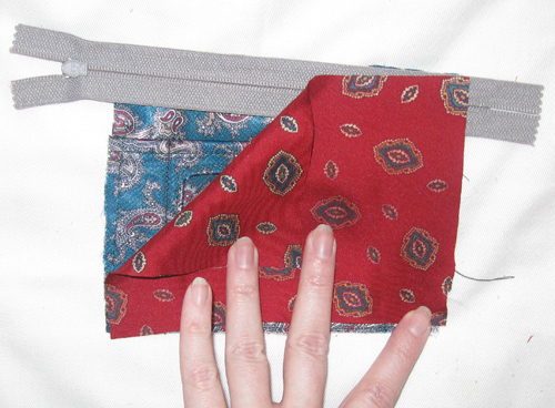 layer the fabric pieces