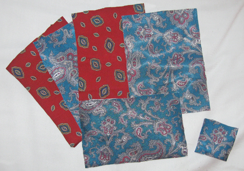 cut fabric pieces