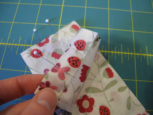 pin in place