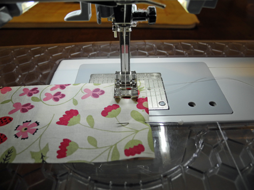 topstitch each end