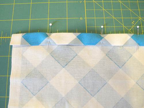 hem the cut edges