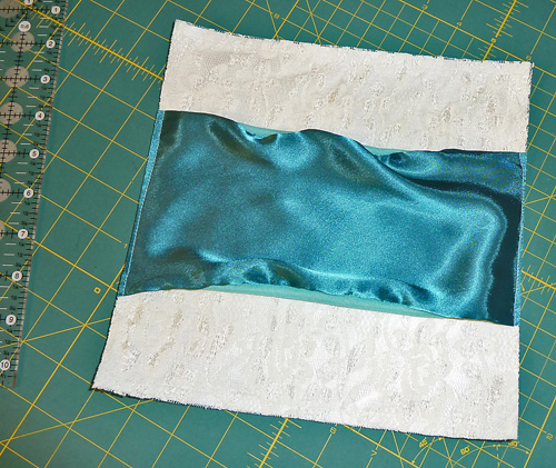 stitch band to lace