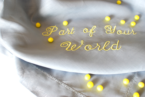 Vintage Heirloom Embroidered Linen Table Topper