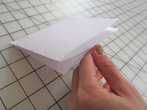 fold paper in quarters