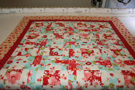 Quilt on Quilt Frame 550px wide