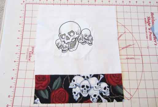 skull embroidery