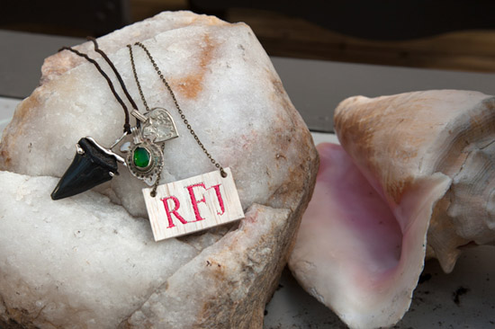 monogram necklace