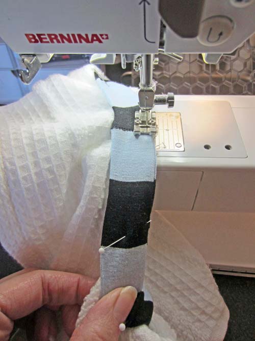 stitch with a zigzag