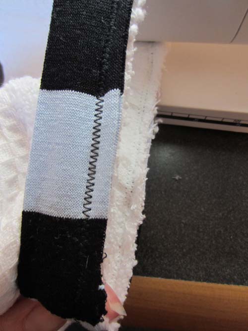 stitch with a zigzag