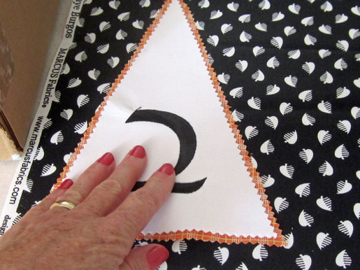 position the triangle