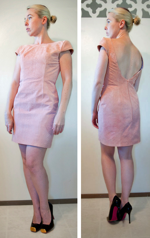 leather-dress-front and back