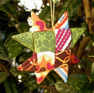 Betz White Fabric Star