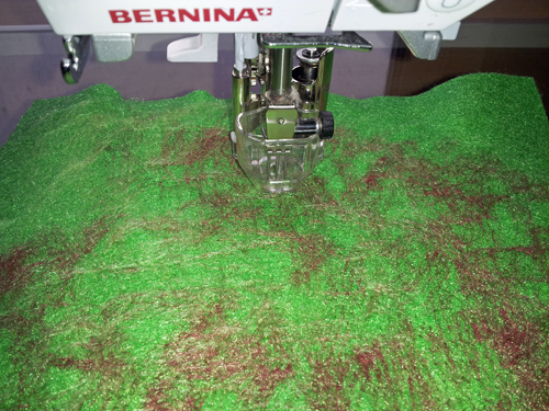 turn over and needle-punch from the reverse side