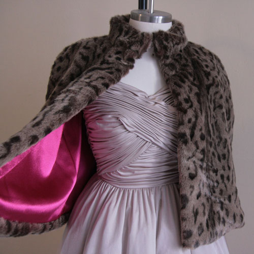 DIY Lined Faux Fur Capelet