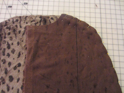 sew front to back