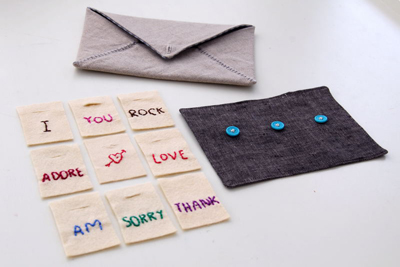 interactive greeting card and envelope