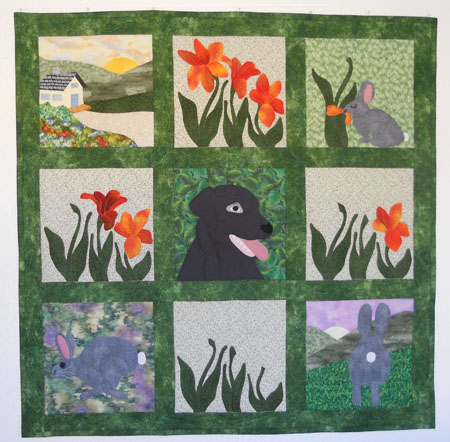 12 Flower Tops pattern 450px