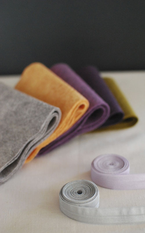 supplies - felt, elastic