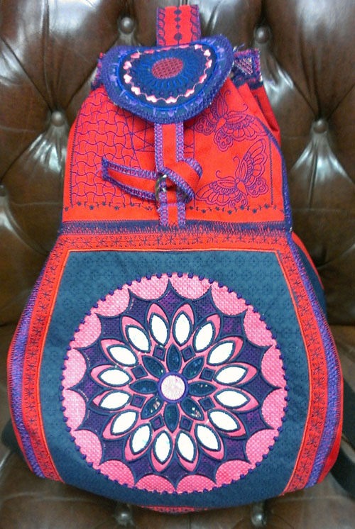 mandala backpack front - 500x