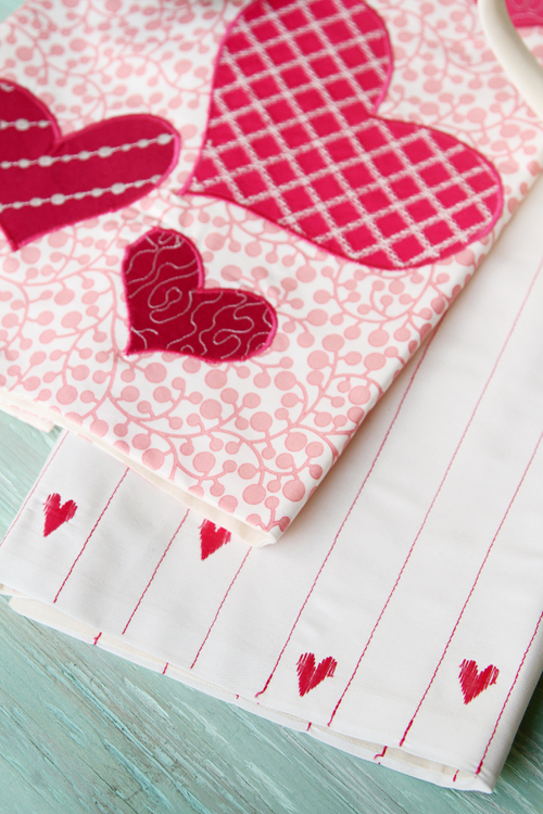 DIY Be My Valentine Kitchen Towels