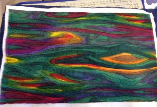 Bev's doodle quilt unbound 500x wide