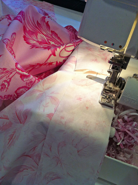 bridesmaid robe serge seams