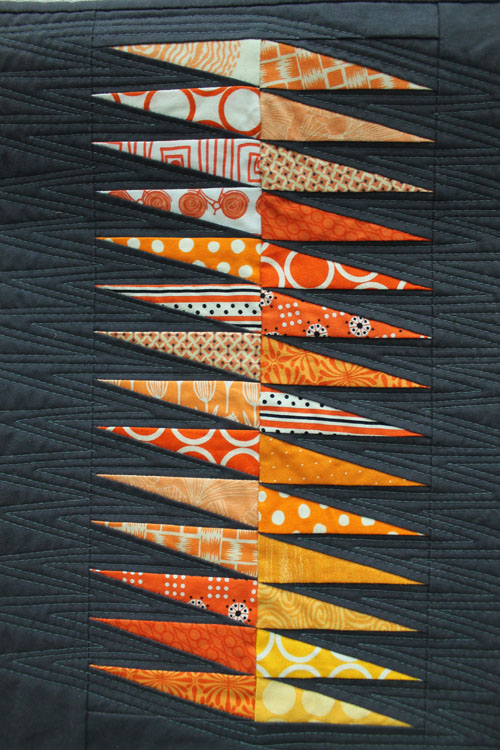quiltcon 2013 - black-orange sawteeth 500px