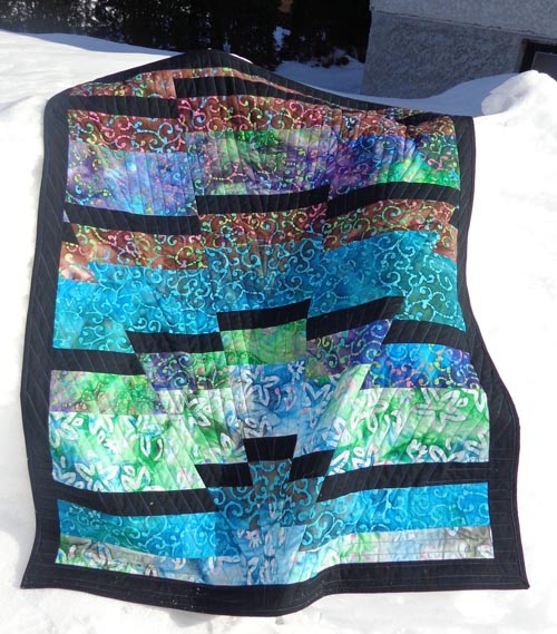 Melissa Marginet's sunrise baby quilt