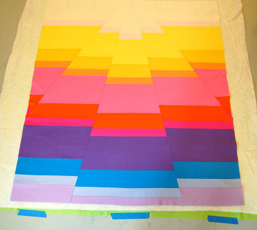 place pieced top on top
