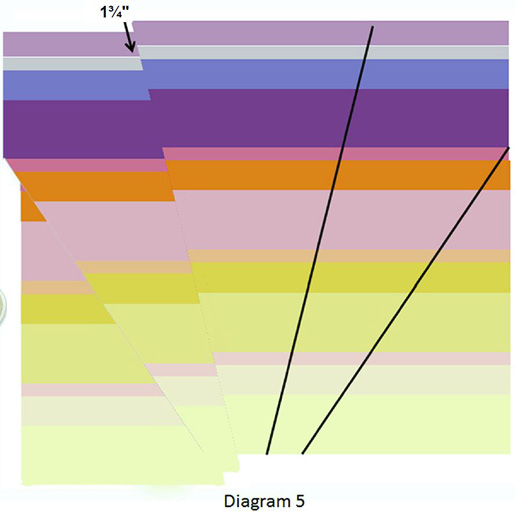 Sunrise Baby Quilt - Week 1 - Diagram 5