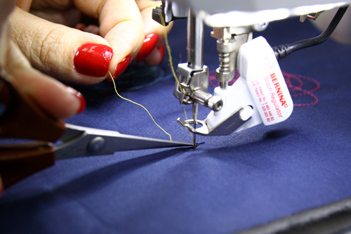 Artsy Purse - free-motion stitching
