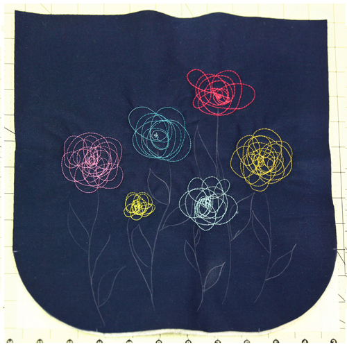 Artsy Purse - free-motion stitching