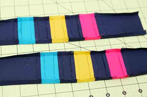 Press seam allowances open.