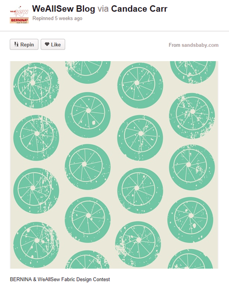 BERNINA WeAllSew Fabric Design Contest - Candace Carr