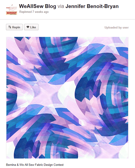 BERNINA WeAllSew Fabric Design Contest - Jennifer Benoit-Bryan
