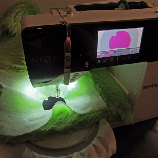 embroider the eye