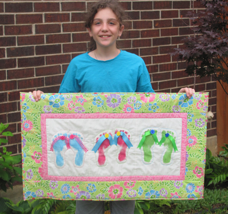 alexis and flip flop quilt