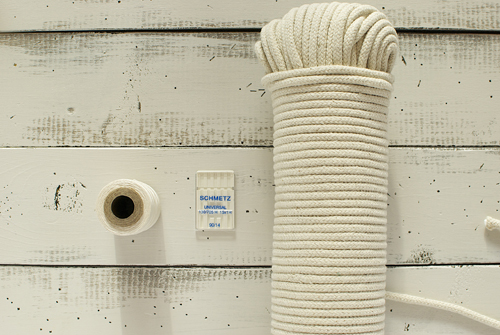 Coiled Rope Basket - materials
