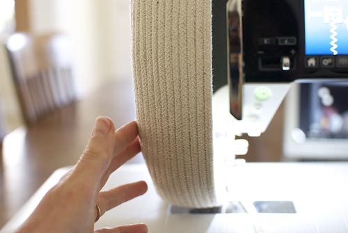Coiled Rope Basket - step 6b