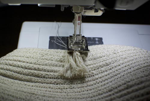 Coiled Rope Basket - step 9