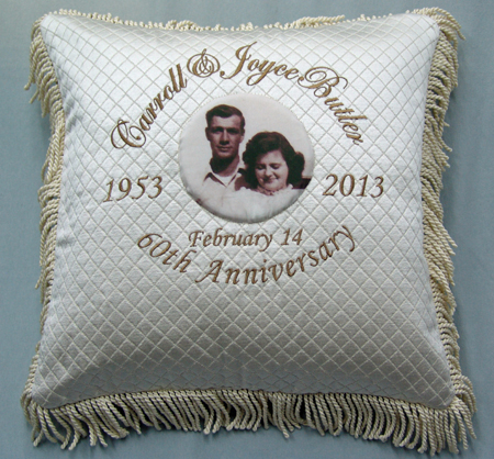 diamond anniversary pillow - 450px