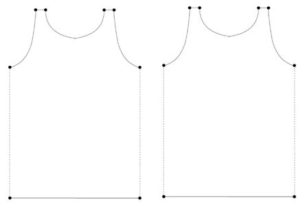 front and back