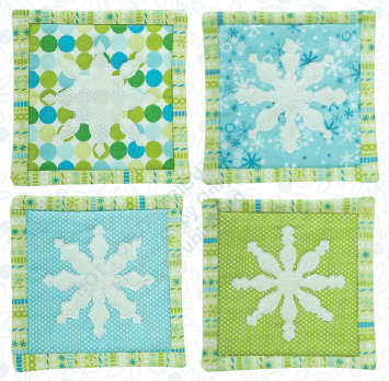 snowflake coasters - amanda murphy - modern holiday
