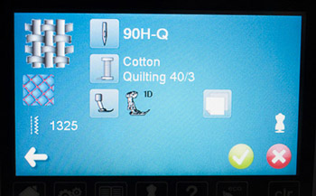 sewing advisor screen