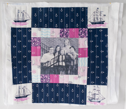 quilted pillow front